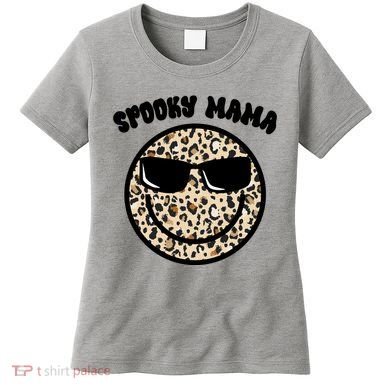 Spooky Mama Halloween Cheetah Smile Women's T-Shirt