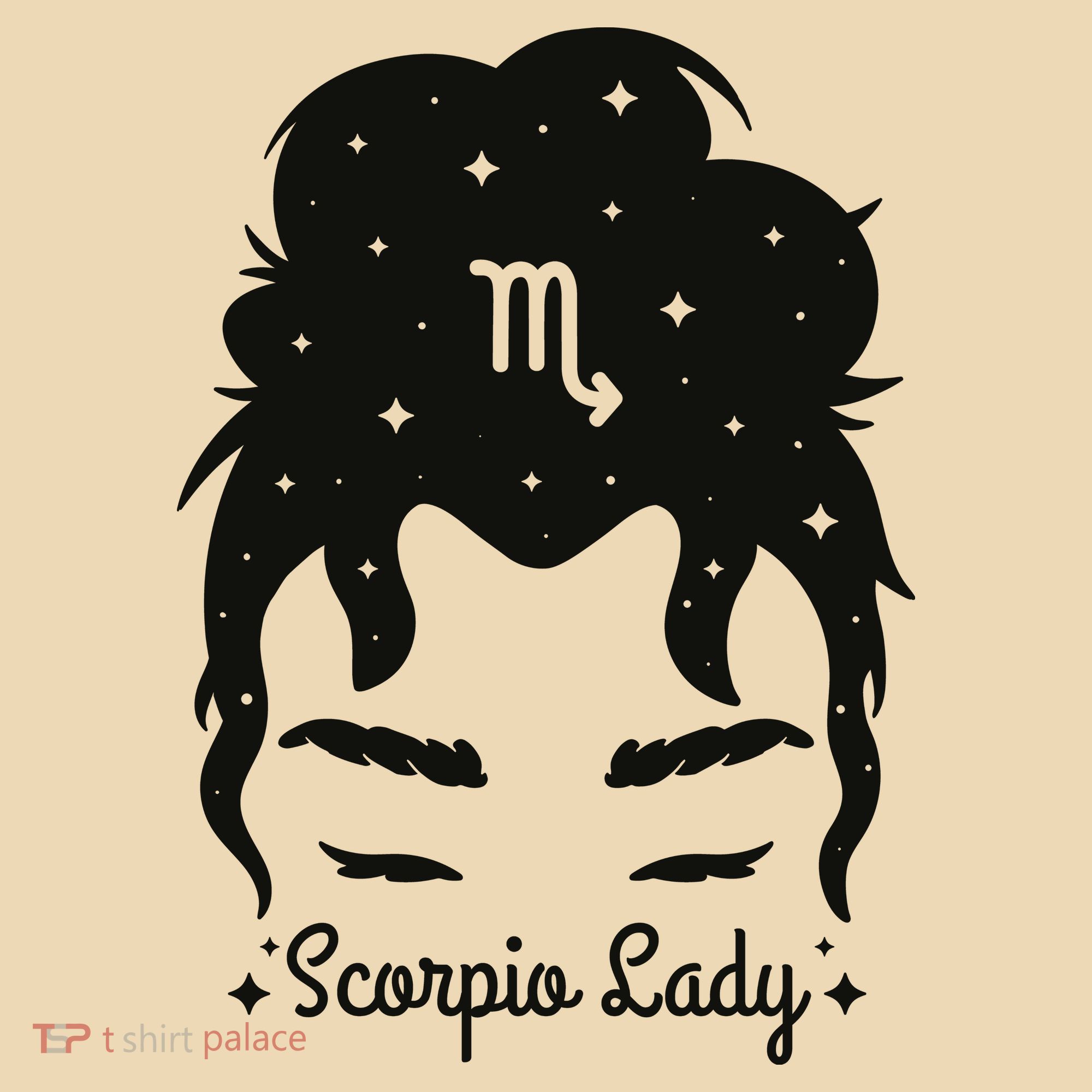 Scorpio Messy Hair Bun Birthday Gift Tote Bag