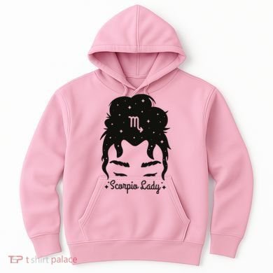 Scorpio Messy Hair Bun Birthday Gift Hoodie