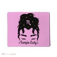 Scorpio Messy Hair Bun Birthday Gift Mousepad thumb 0