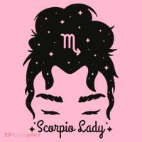 Scorpio Messy Hair Bun Birthday Gift Mousepad thumb 1