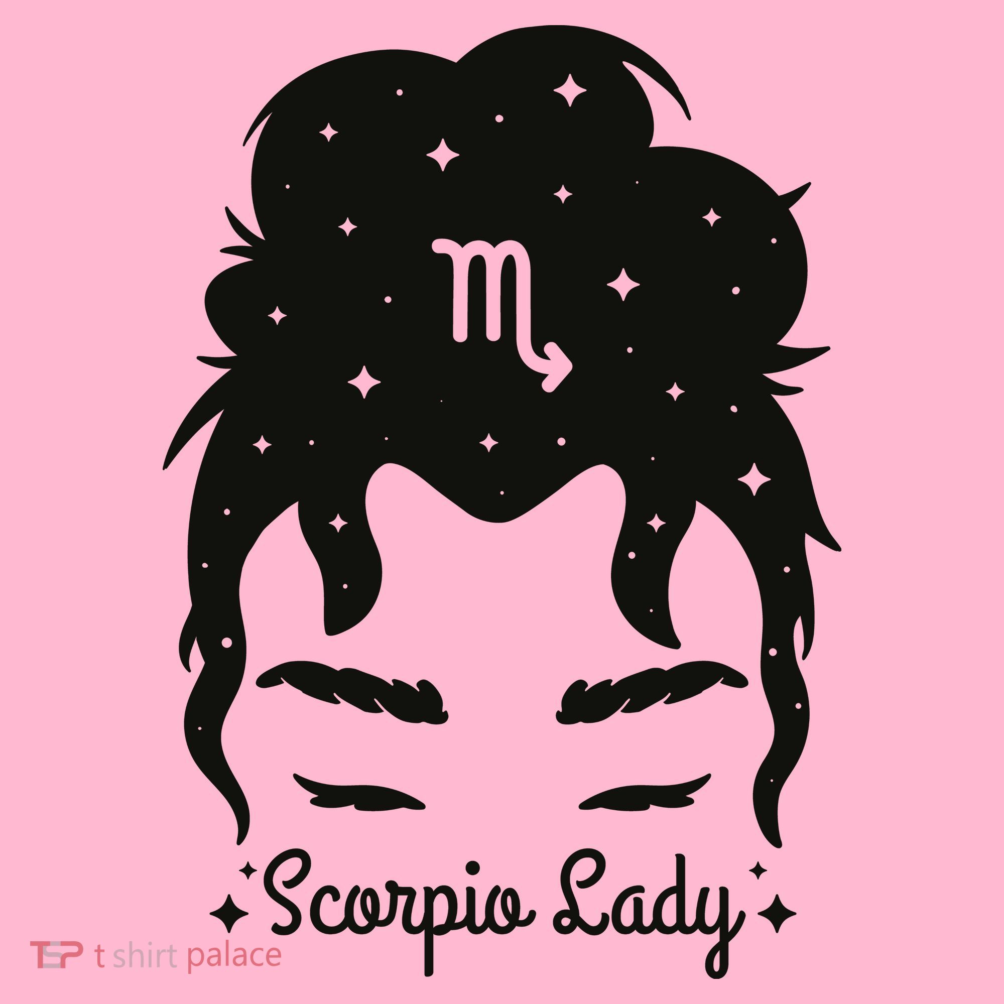 Scorpio Messy Hair Bun Birthday Gift Mousepad