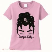 Scorpio Messy Hair Bun Birthday Gift Women's T-Shirt thumb 0
