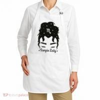 Scorpio Messy Hair Bun Birthday Gift Apron thumb 2