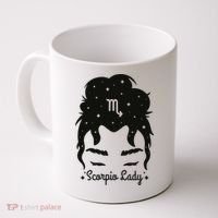 Scorpio Messy Hair Bun Birthday Gift Coffee Mug thumb 0