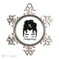 Scorpio Messy Hair Bun Birthday Gift Ornament thumb 0
