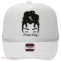 Scorpio Messy Hair Bun Birthday Gift Hat thumb 0