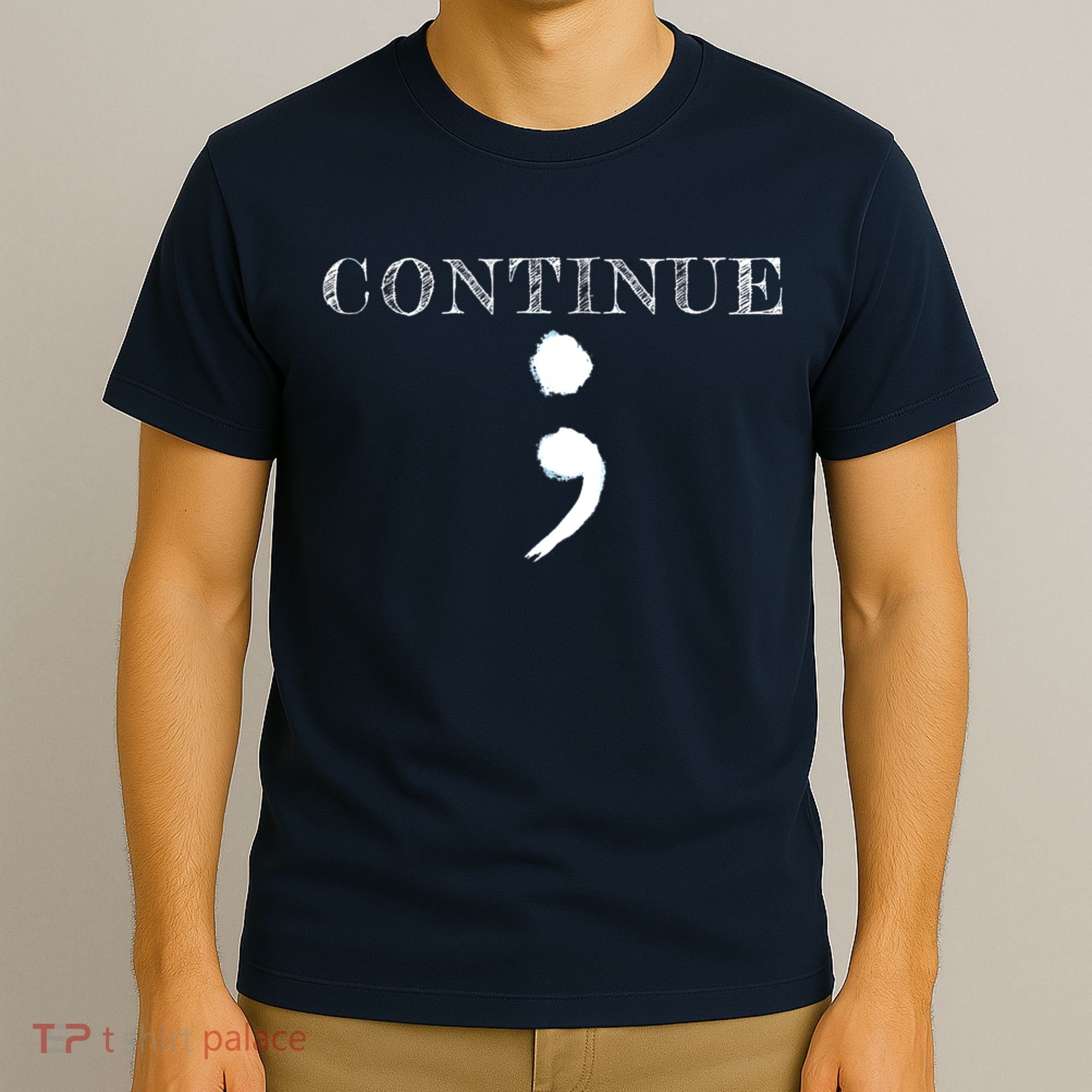 Semicolon Mental Health Awareness Suicide Prevention T-Shirt