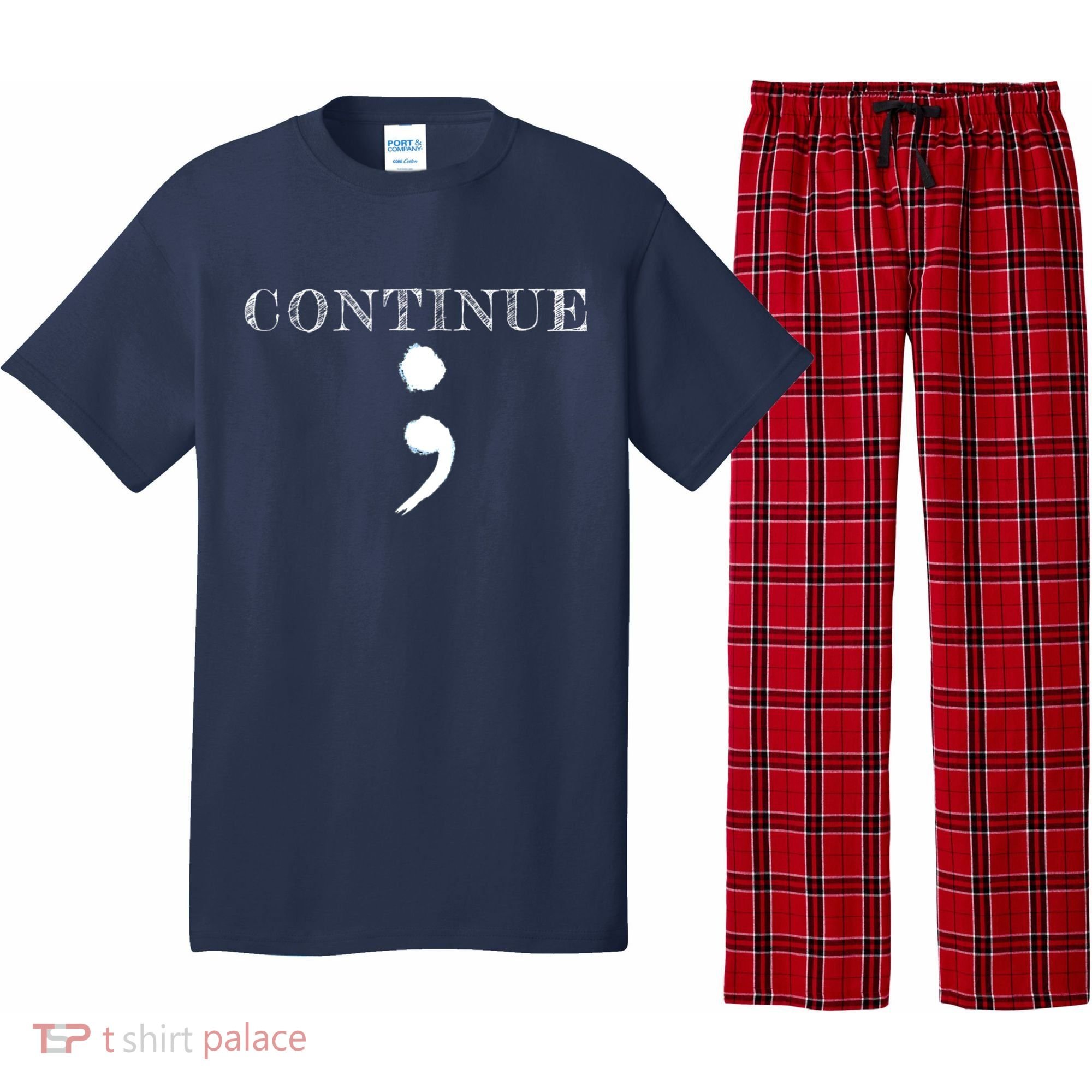 Semicolon Mental Health Awareness Suicide Prevention Pajama Set