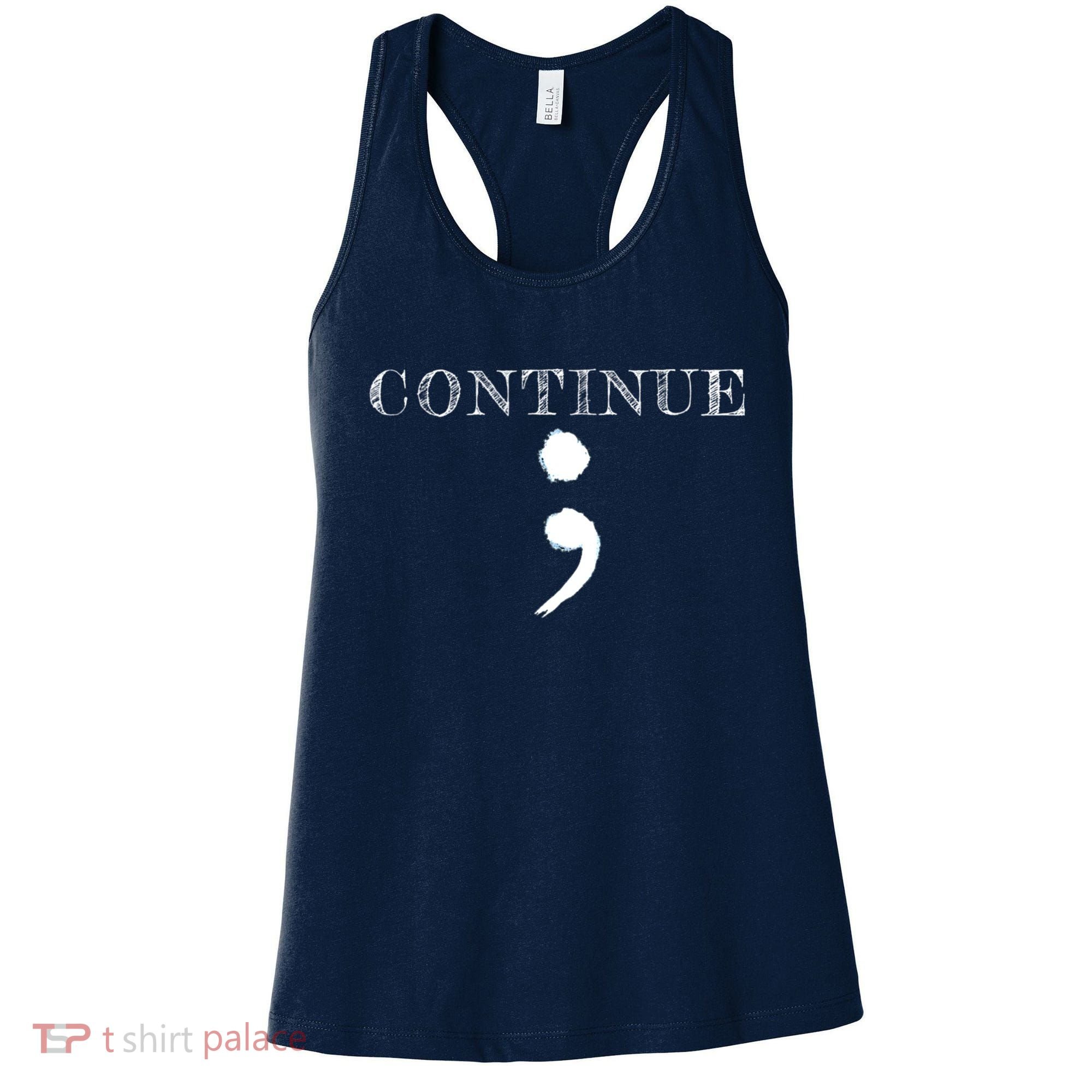 Semicolon Mental Health Awareness Suicide Prevention Women's Tank Top