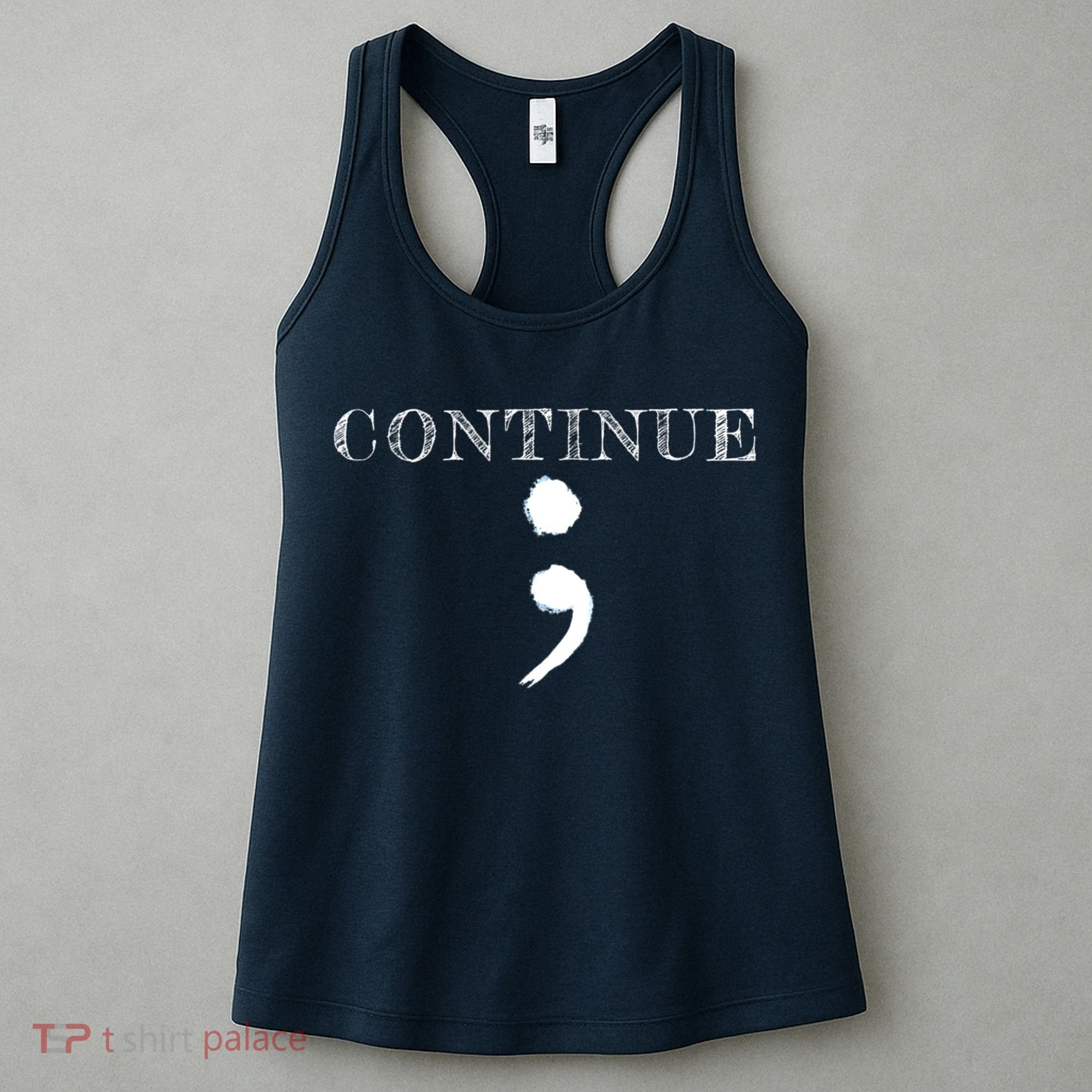 Semicolon Mental Health Awareness Suicide Prevention Women's Tank Top