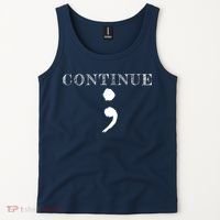 Semicolon Mental Health Awareness Suicide Prevention Tank Top thumb 2