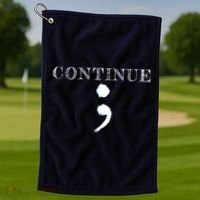 Semicolon Mental Health Awareness Suicide Prevention Golf Towel thumb 1