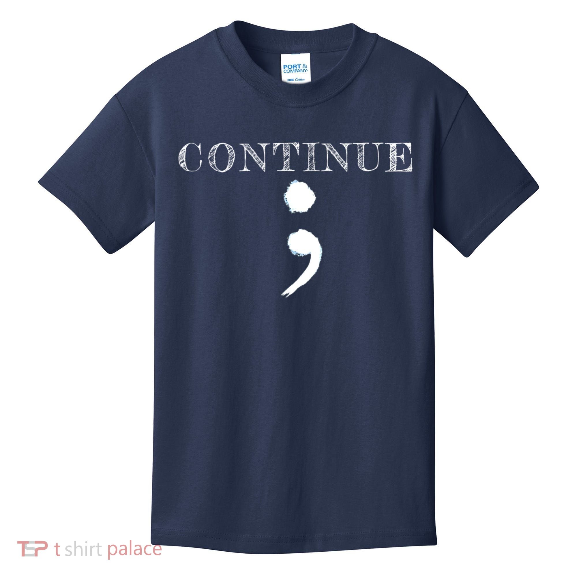Semicolon Mental Health Awareness Suicide Prevention Kids T-Shirt