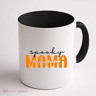 Spooky Mama Halloween Coffee Mug back