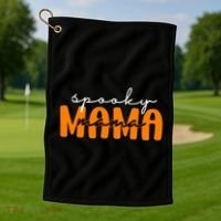 Spooky Mama Halloween Golf Towel thumb 1