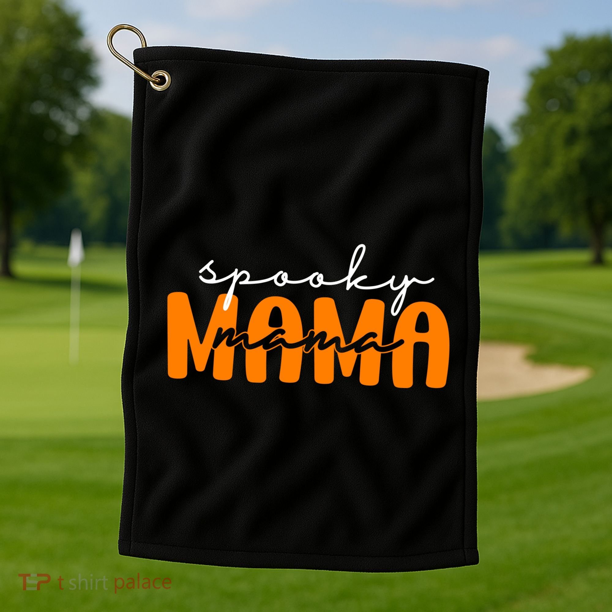 Spooky Mama Halloween Golf Towel