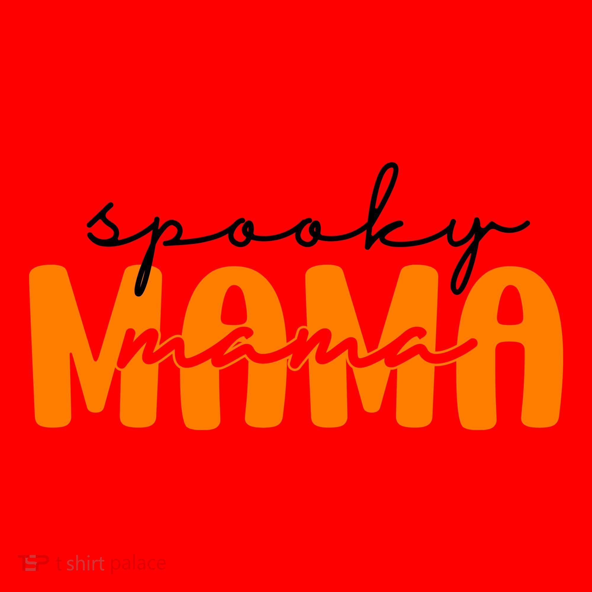 Spooky Mama Halloween Santa Hat