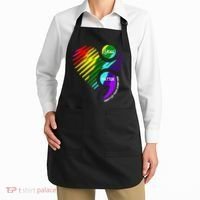 Semicolon Mental Health Awareness Apron thumb 2