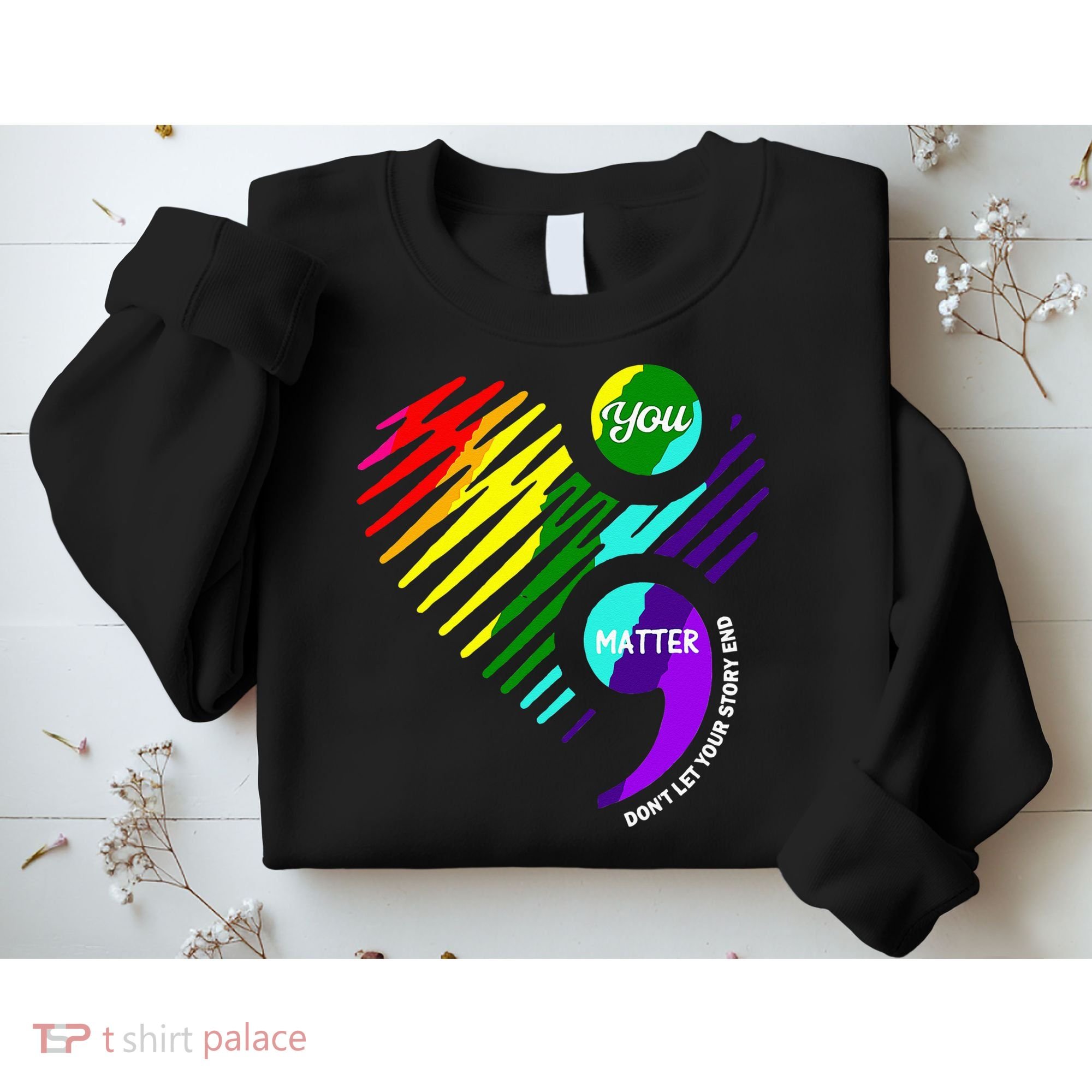 Semicolon Mental Health Awareness Sweatshirt
