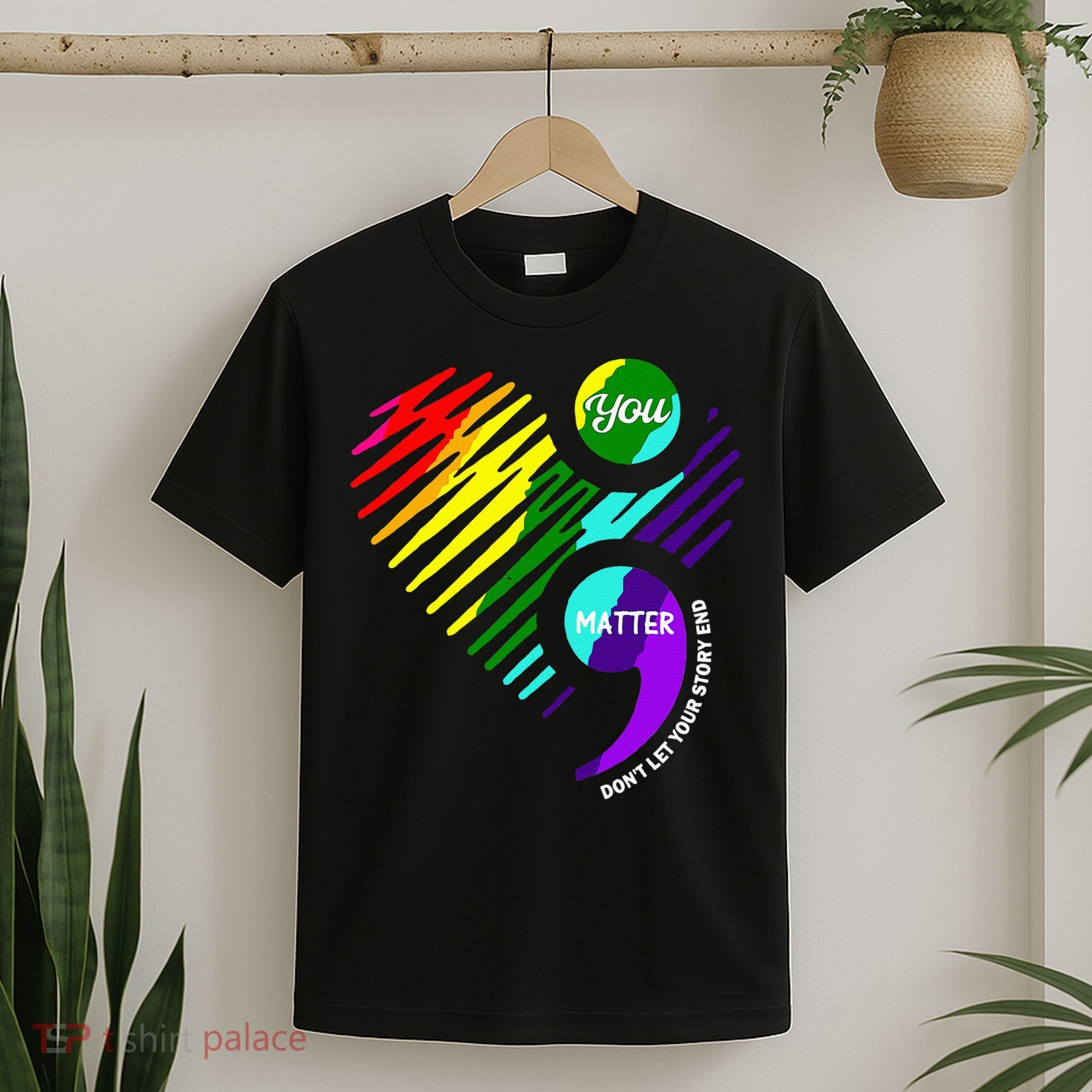 Semicolon Mental Health Awareness T-Shirt