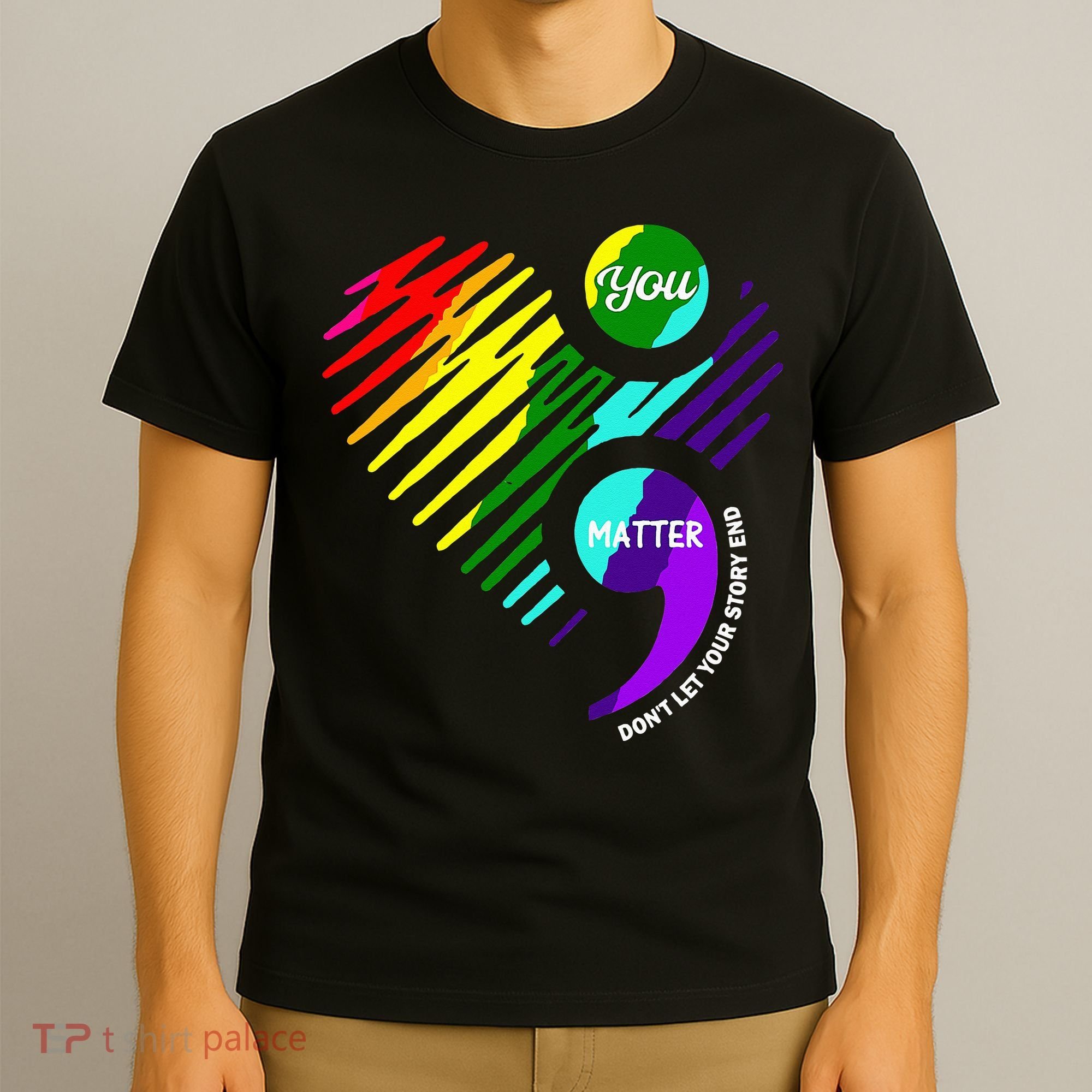Semicolon Mental Health Awareness T-Shirt