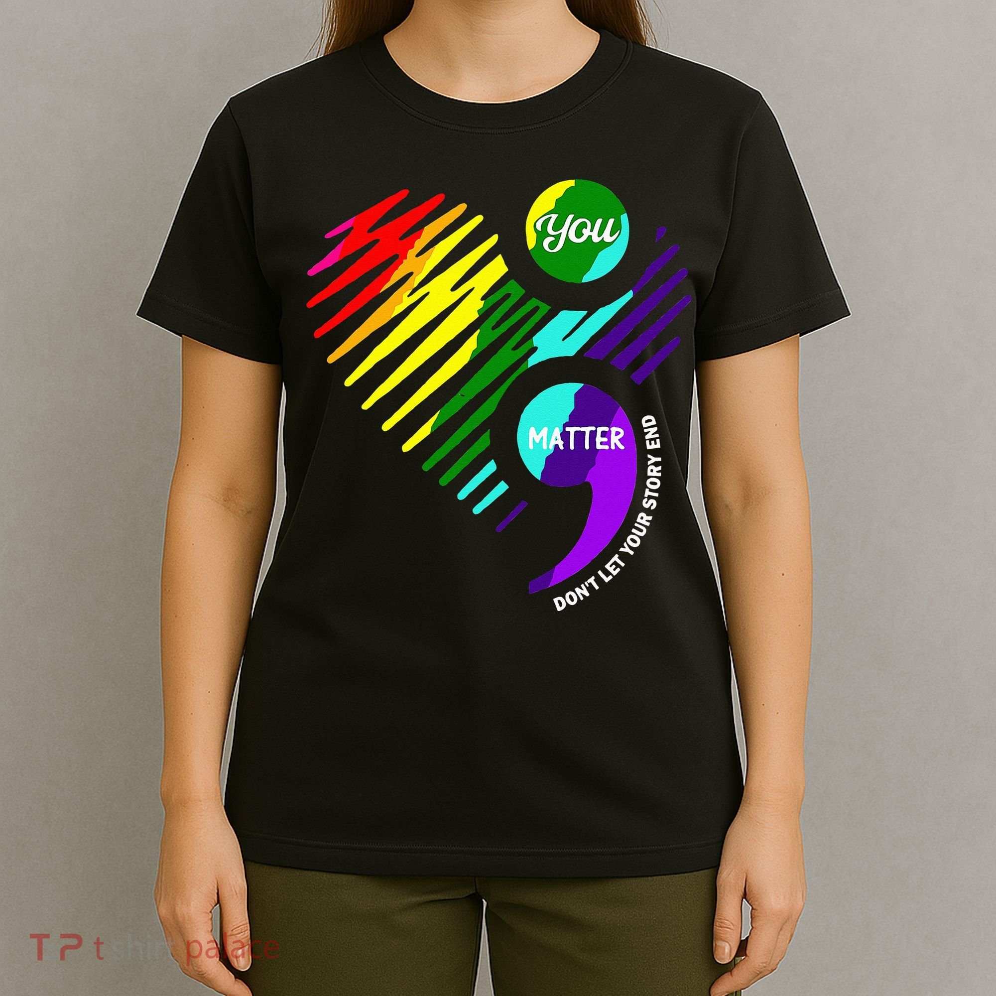 Semicolon Mental Health Awareness T-Shirt