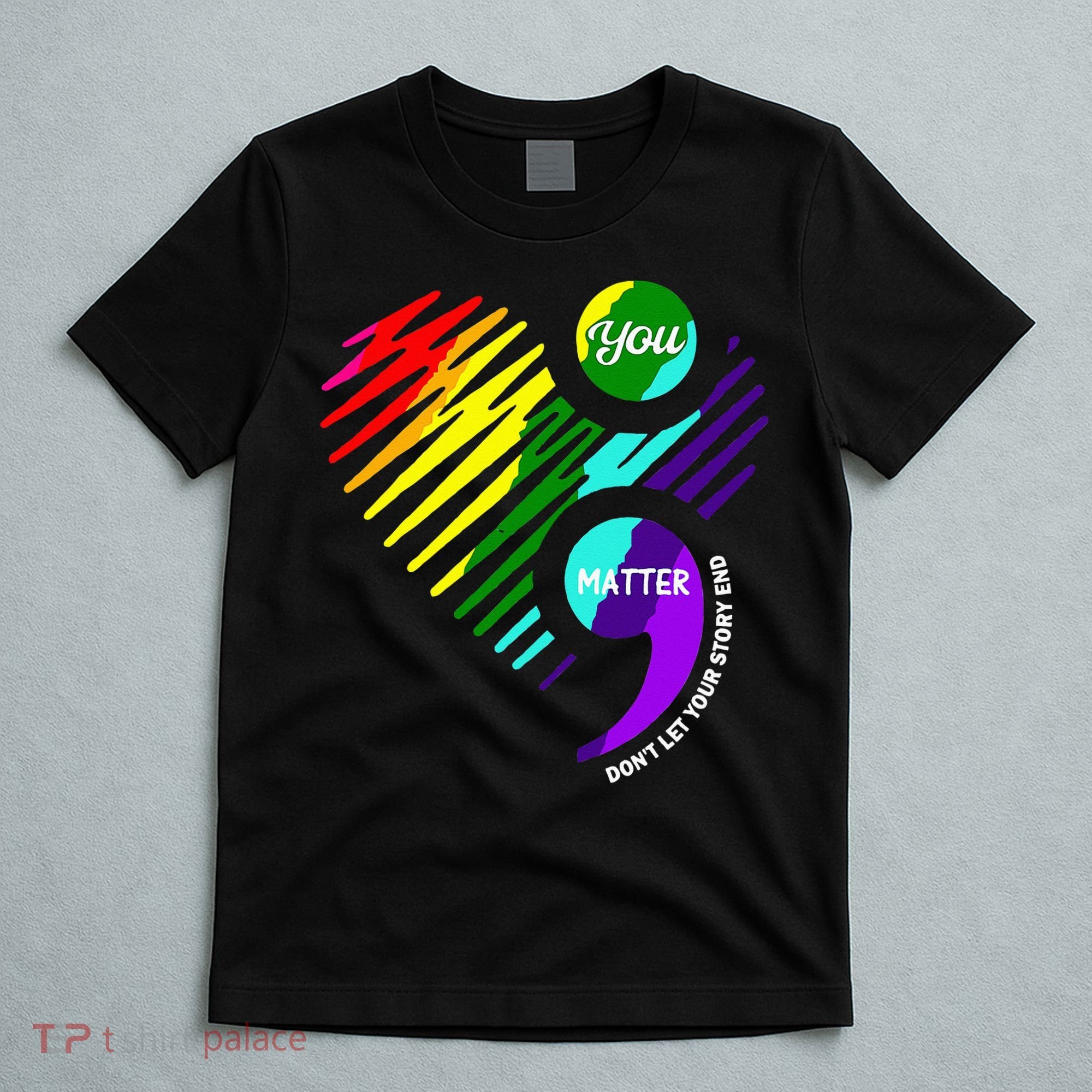 Semicolon Mental Health Awareness T-Shirt