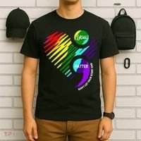 Semicolon Mental Health Awareness T-Shirt thumb 6