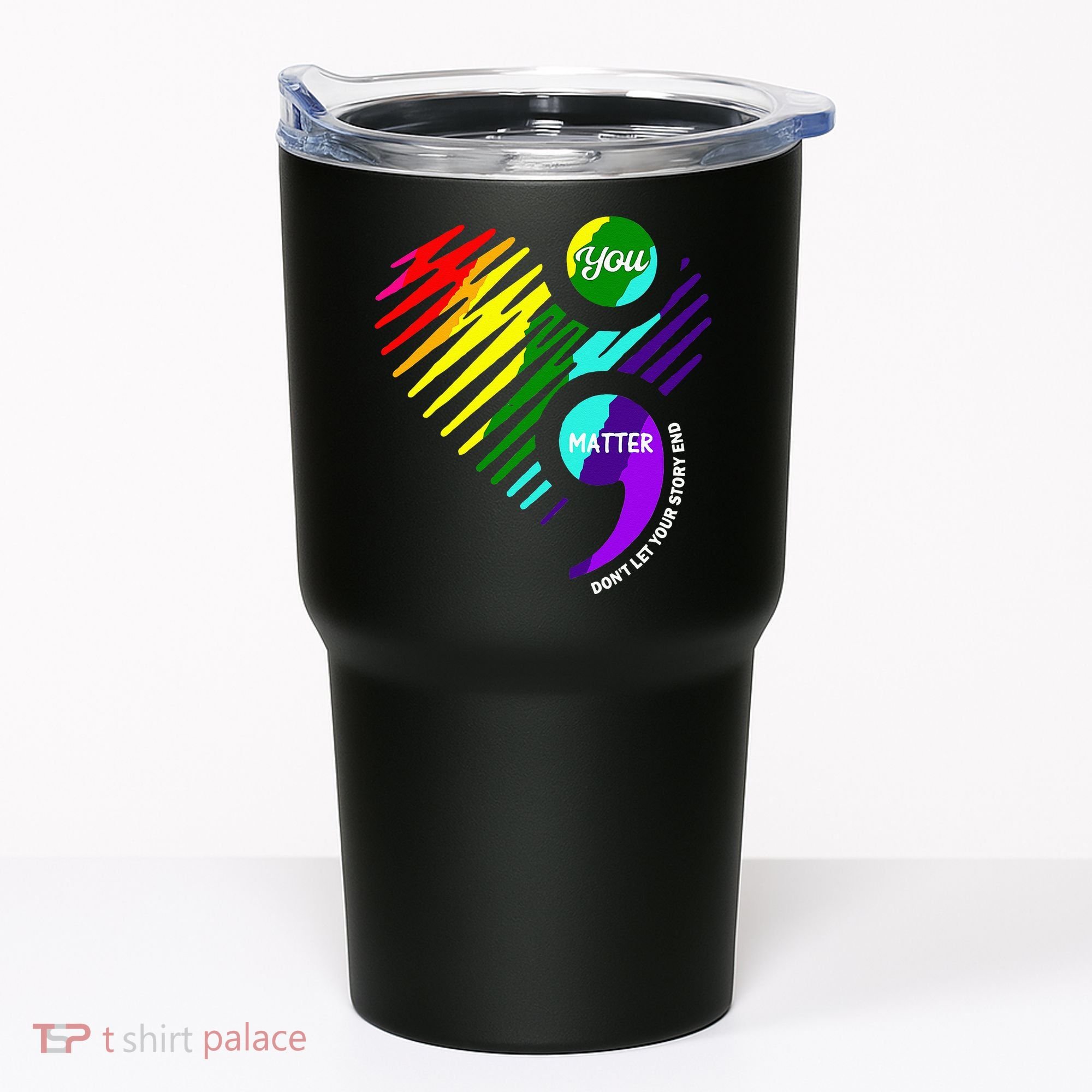 Semicolon Mental Health Awareness Tumbler
