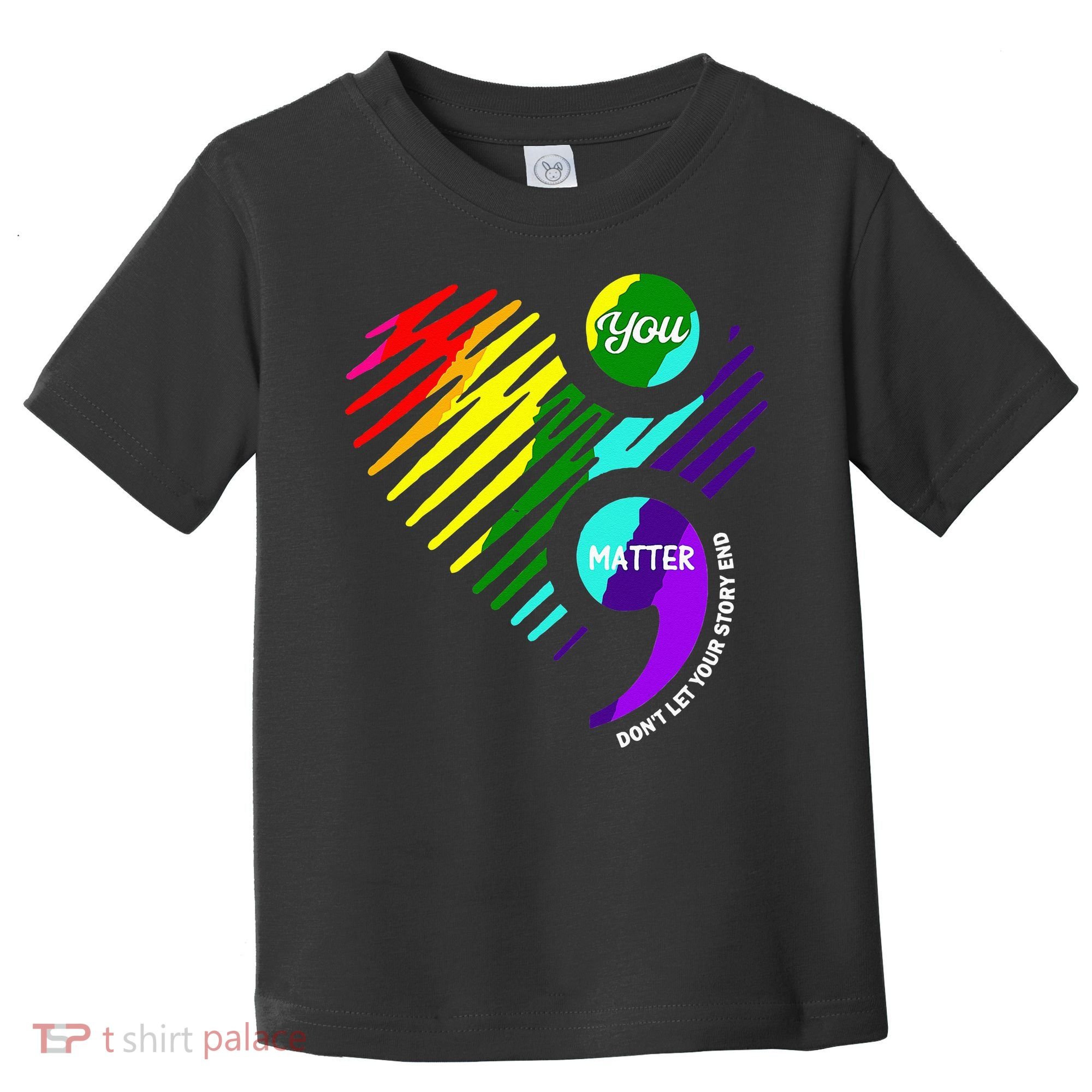 Semicolon Mental Health Awareness Toddler T-Shirt