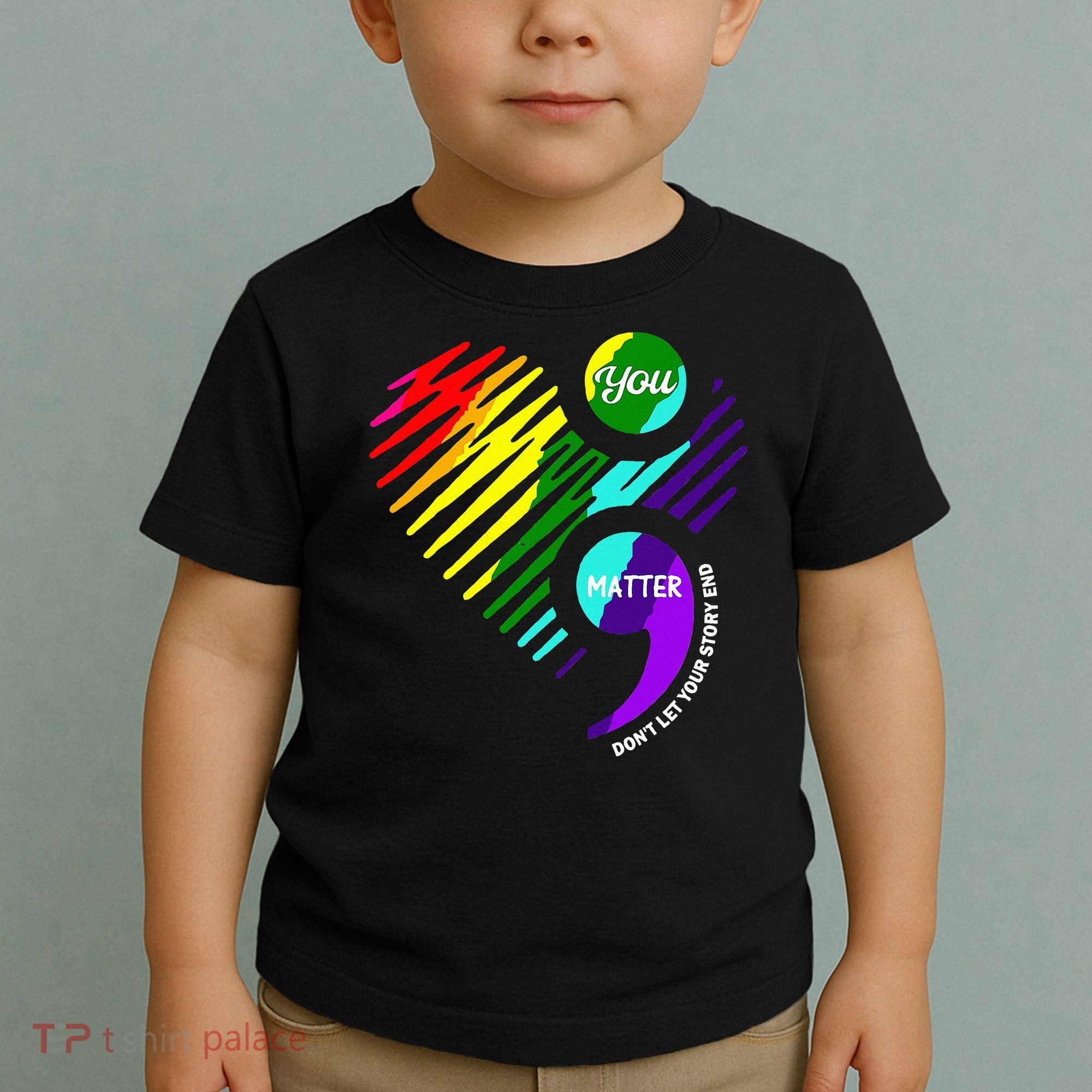 Semicolon Mental Health Awareness Toddler T-Shirt