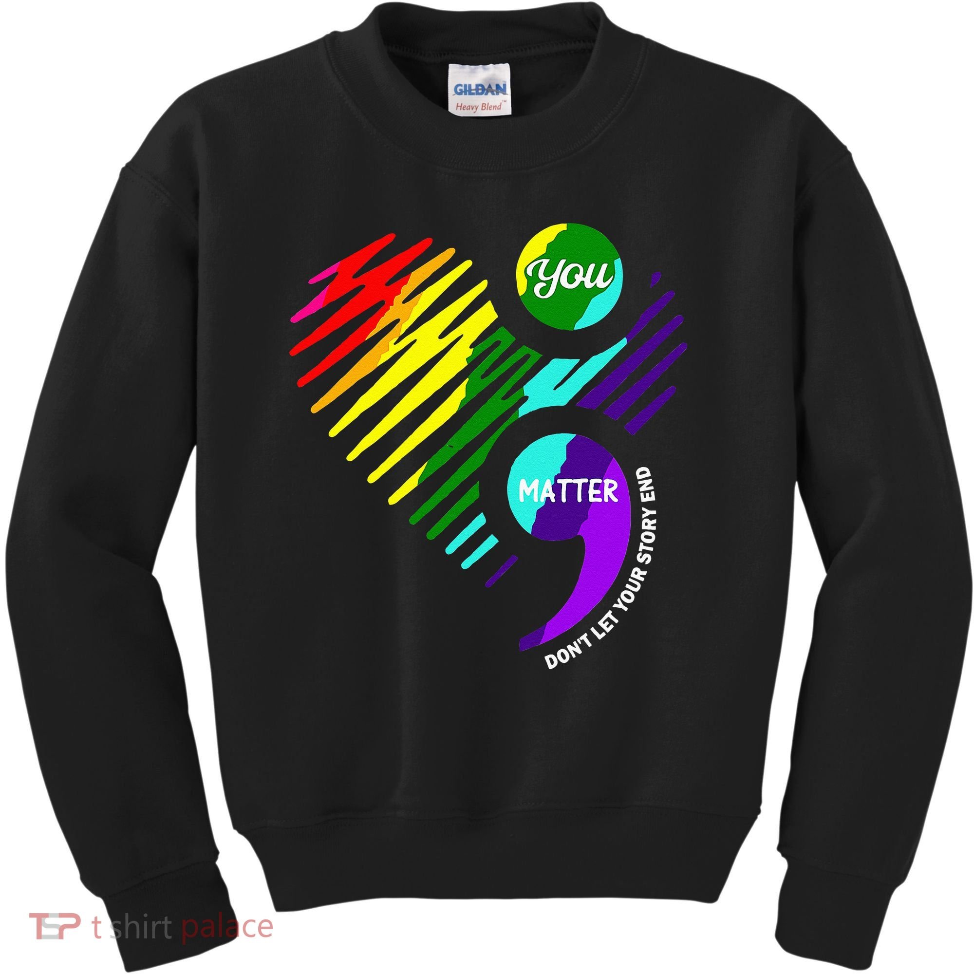 Semicolon Mental Health Awareness Kids Sweatshirt