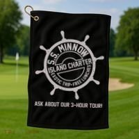 SS Minnow Island Charter Exotic Trip Free Lunches Golf Towel thumb 1