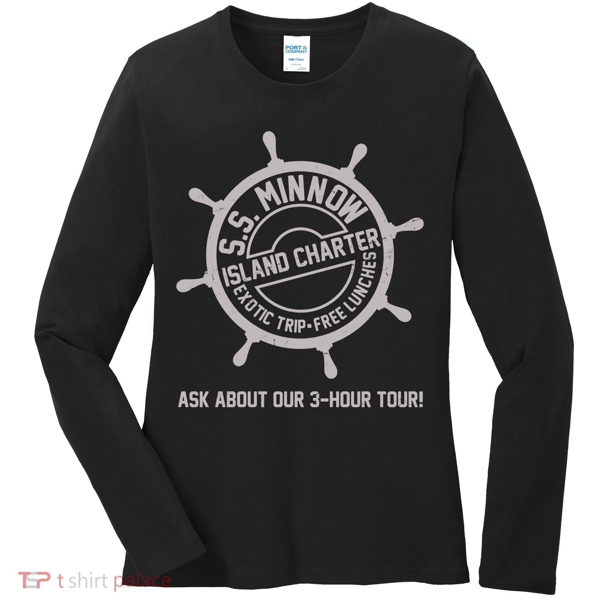 SS Minnow Island Charter Exotic Trip Free Lunches Women's Long Sleeve Shirt