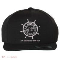 SS Minnow Island Charter Exotic Trip Free Lunches Wool Snapback Cap thumb 0