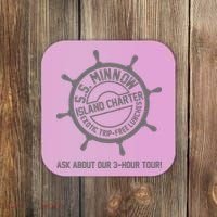SS Minnow Island Charter Exotic Trip Free Lunches Coaster thumb 0