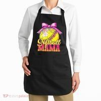 Softball Mama Ice Cream Drip Cheer Mom Game Day Mothers Day Apron thumb 2