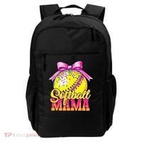 Softball Mama Ice Cream Drip Cheer Mom Game Day Mothers Day Backpack thumb 0