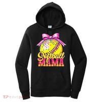Softball Mama Ice Cream Drip Cheer Mom Game Day Mothers Day Women's Hoodie thumb 0
