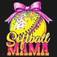 Softball Mama Ice Cream Drip Cheer Mom Game Day Mothers Day Women's Hoodie thumb 2
