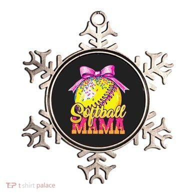 Softball Mama Ice Cream Drip Cheer Mom Game Day Mothers Day Ornament