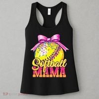 Softball Mama Ice Cream Drip Cheer Mom Game Day Mothers Day Women's Tank Top thumb 3