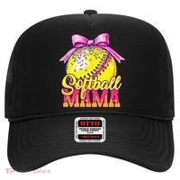 Softball Mama Ice Cream Drip Cheer Mom Game Day Mothers Day Hat thumb 0