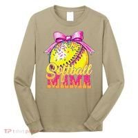 Softball Mama Ice Cream Drip Cheer Mom Game Day Mothers Day Long Sleeve Shirt thumb 0
