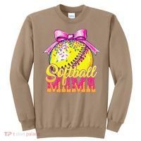 Softball Mama Ice Cream Drip Cheer Mom Game Day Mothers Day Sweatshirt thumb 0