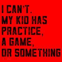 Sports Mom I Can't My Kid Has Practice A Game Or Something Gift Santa Hat thumb 1