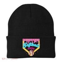Softball Mama Ice Cream Drip Cheer Mom Game Day Mothers Day Beanie thumb 0
