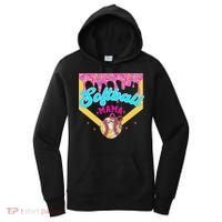 Softball Mama Ice Cream Drip Cheer Mom Game Day Mothers Day Women's Hoodie thumb 0