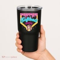 Softball Mama Ice Cream Drip Cheer Mom Game Day Mothers Day Tumbler thumb 2